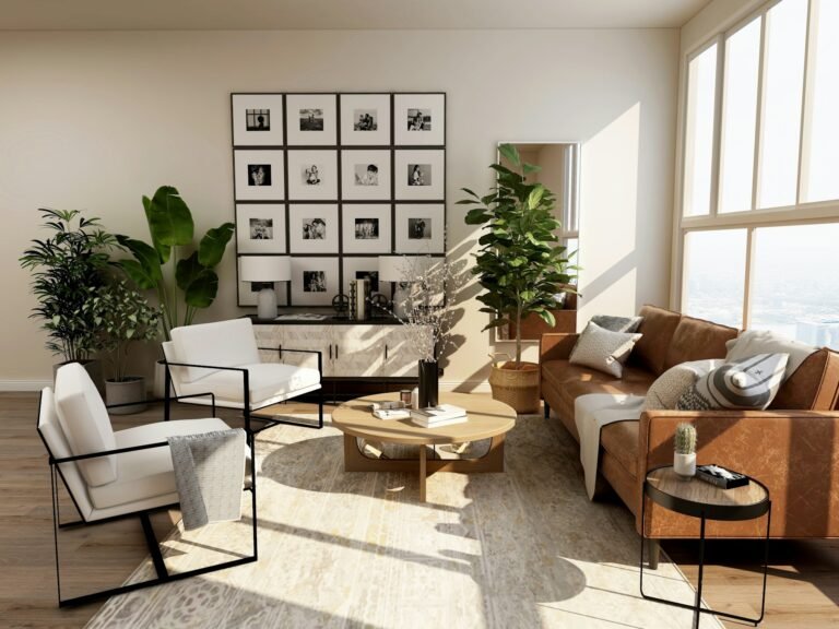 Warm interior with timber flooring and carefully finished surfaces — illustrative stock reference